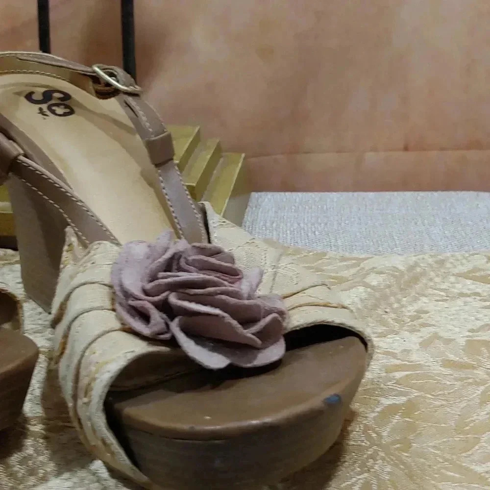 Wedge sandals open toe - Picture 3 of 8